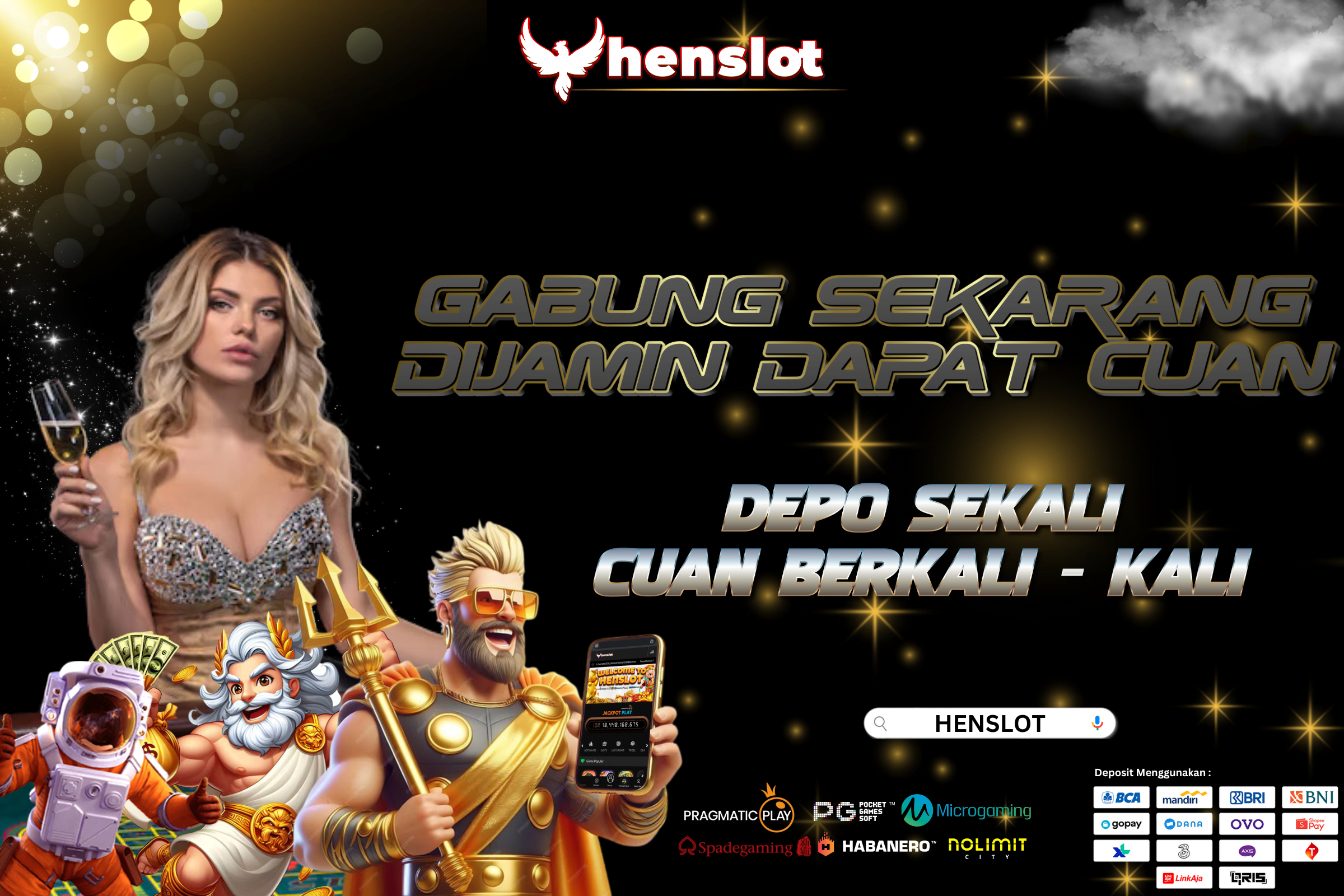 HENSLOT | Link Slot Gacor Bet 400 Mudah Maxwin No#1